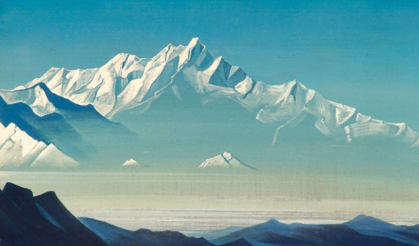 Óleo de Nicholas Roerich, uno de los muchos que inspiraron En las montañas de la locura.