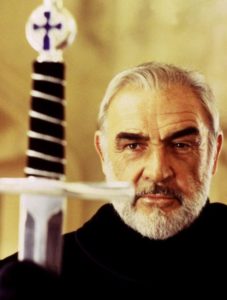 Sean Connery como el Rey Arturo.
